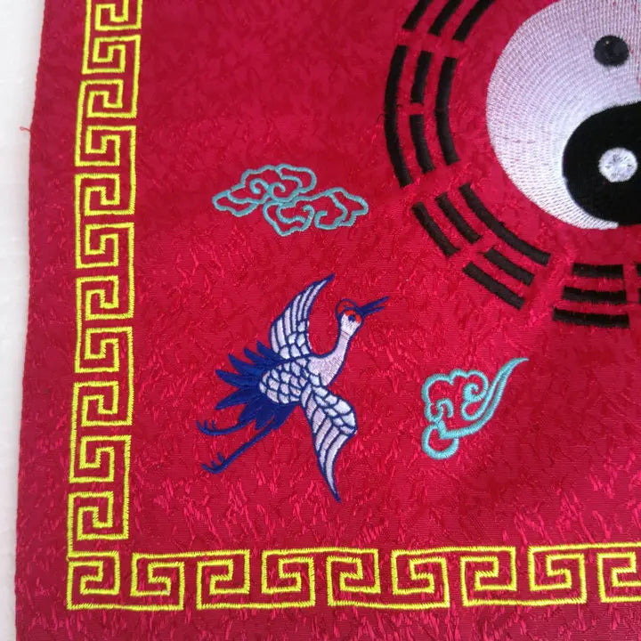 Taoist articles, jacquard material, red Sutra cover, crane sutra cover, golden thread, Taoist Sutra and wrapped Sutra cloth