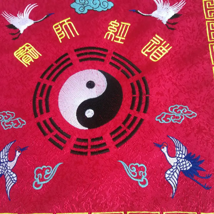 Taoist articles, jacquard material, red Sutra cover, crane sutra cover, golden thread, Taoist Sutra and wrapped Sutra cloth