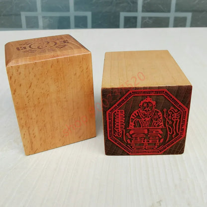 Taoist articles, seal, zhang Taoist master seal, Taoist magic weapon, 5 cm seal, peach wood single side seal