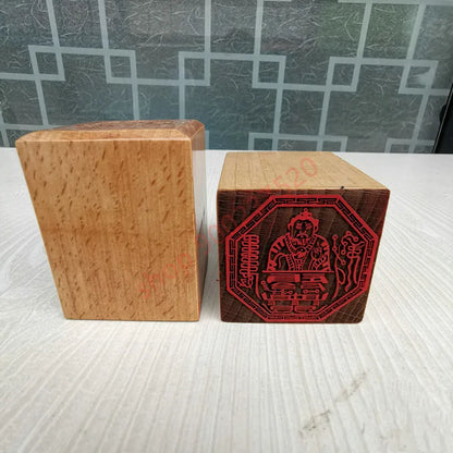 Taoist articles, seal, zhang Taoist master seal, Taoist magic weapon, 5 cm seal, peach wood single side seal