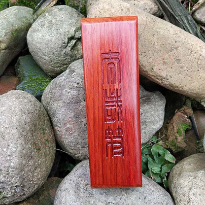 Taoist charm seal, Tai Sui Fu, Taoist supplies, dissolve Tai Sui, protect the body and protect the peace, mahogany seal board,