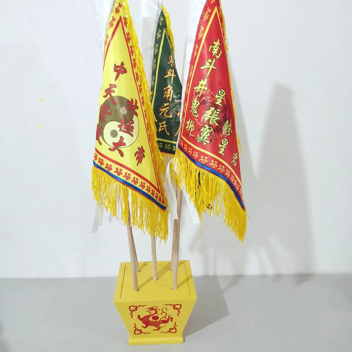 Taoist flag, five color flag, 28 Xingxiu flag, Xingxiu flag, fine double-sided printing flag, with flag bottom