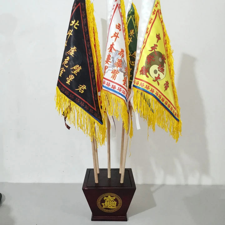 Taoist flag, five color flag, 28 Xingxiu flag, Xingxiu flag, fine double-sided printing flag, with flag bottom