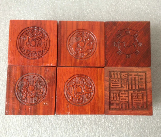 Taoist products, Taoist seal, Four Saints seal, four spirits and animals seal, six sides seal, green dragon, white tiger, Zhuque