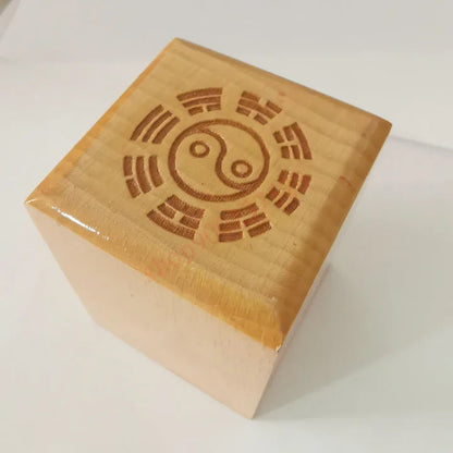 Taoist seal - Taoist Scripture master treasure, single side seal of peach wood, Taoist magic weapon, 5 cm single side seal