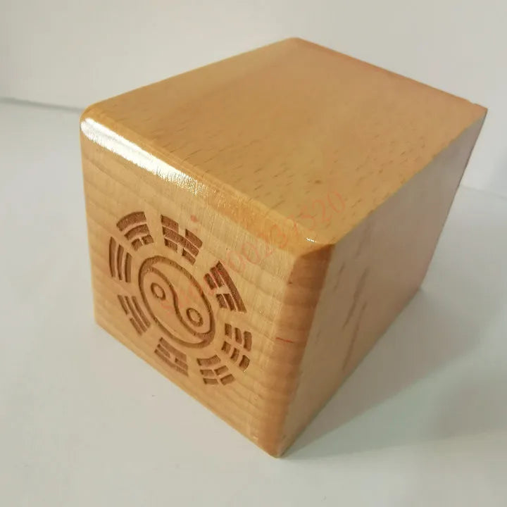 Taoist seal - Taoist Scripture master treasure, single side seal of peach wood, Taoist magic weapon, 5 cm single side seal