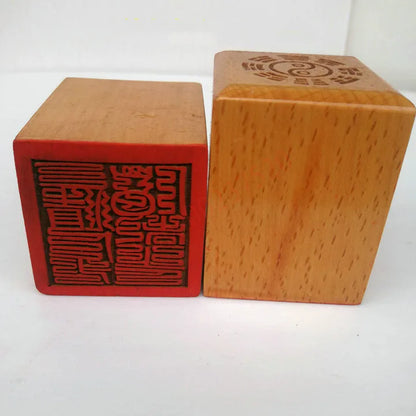 Taoist seal, Taoist supplies, 5 cm single-sided peach wood seal, Shangqing nine old Xiandu seal