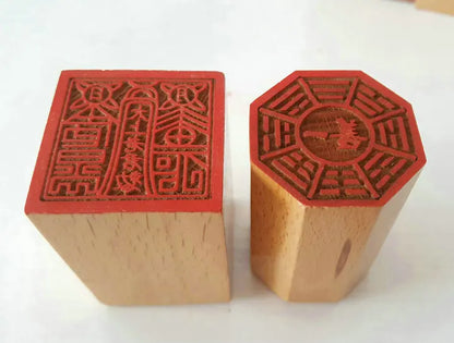 Taoist seal, Yishan Bagua seal, taishanglaojun seal, suit seal, peach wood Taoist single side, seal