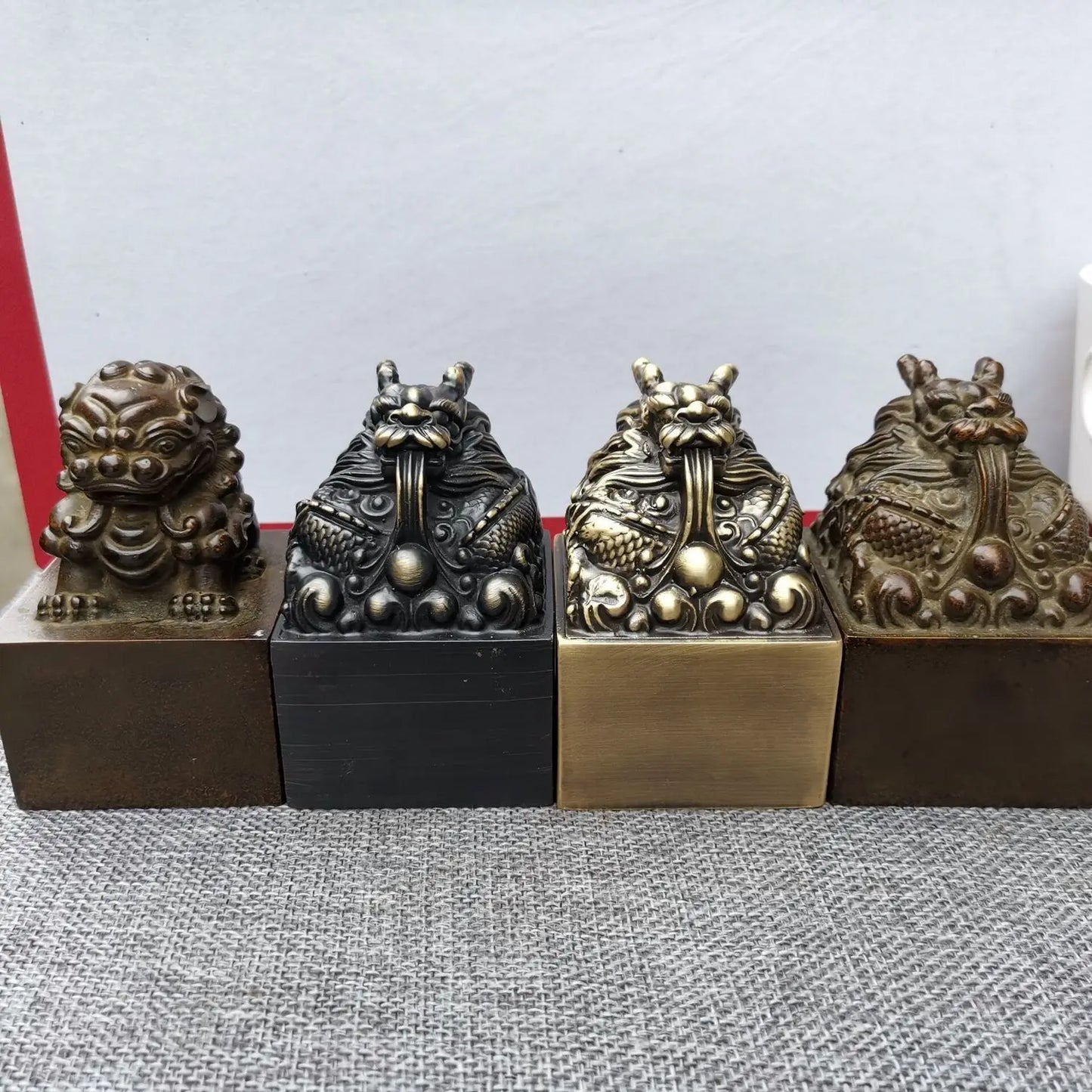 Taoist seal, hollow heart seal, Taoist Shibao seal, Taoist magic weapon, dragon head, lion head copper seal - Taoist Shibao se