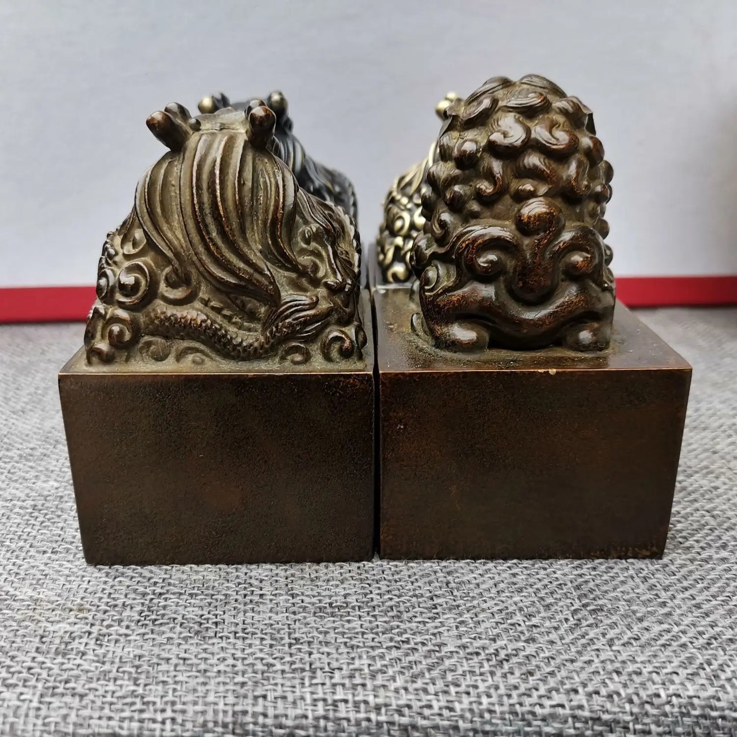 Taoist seal, hollow heart seal, Taoist Shibao seal, Taoist magic weapon, dragon head, lion head copper seal - Taoist Shibao se