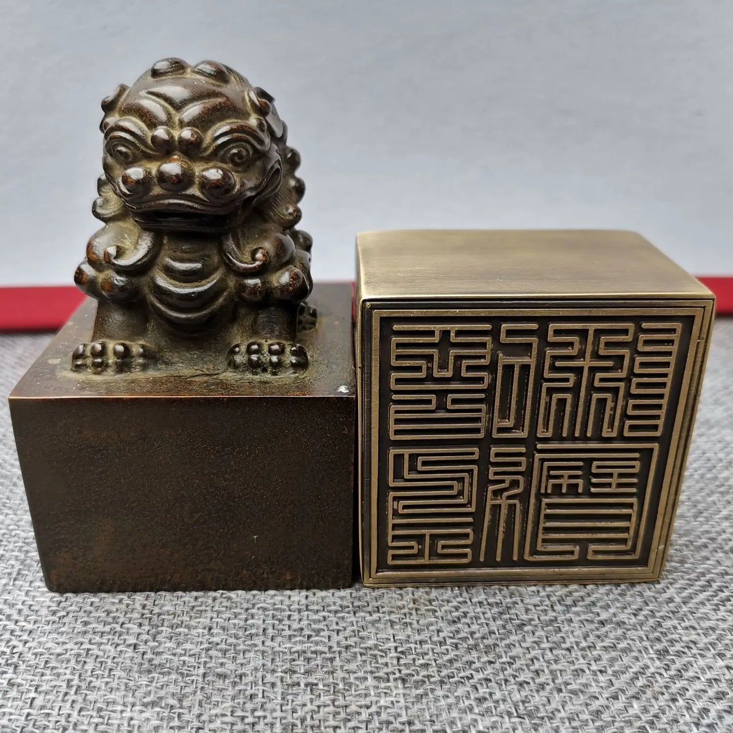 Taoist seal, hollow heart seal, Taoist Shibao seal, Taoist magic weapon, dragon head, lion head copper seal - Taoist Shibao se