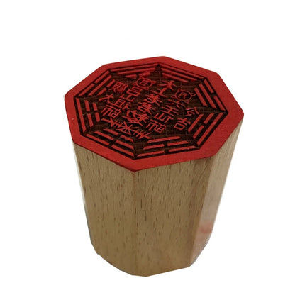 Taoist seal, the eight trigrams seal of the Supreme Lord, 5cm single-sided seal, peach wood seal, Taoist supplies