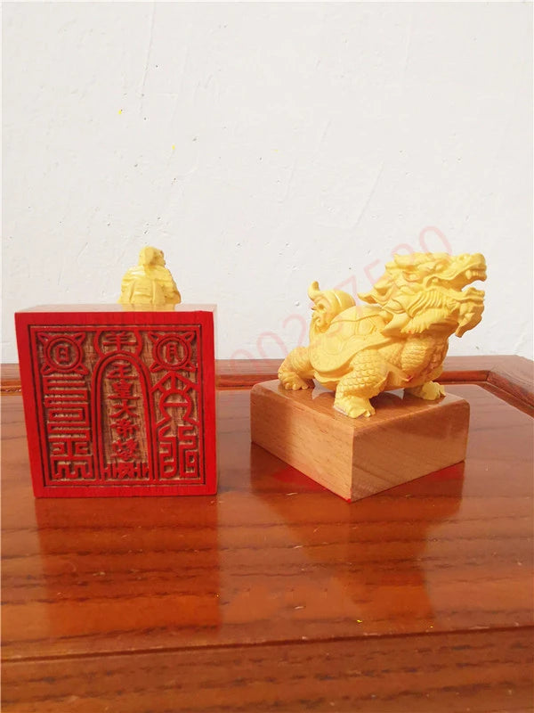 Taoist seals: imperial decree seal of the Jade Emperor, boxwood seal, dragon and tortoise seal, Taoist supplies seal