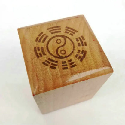 Taoist supplies, Yuanshi Tianzun seal, peach wood single side seal, exquisite Taoist magic tools, handicrafts