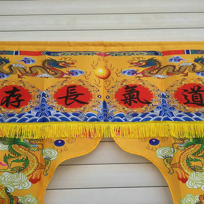 Taoist supplies, crane plate cloth, dragon and Phoenix table surround, Bagua God tent, Taoist spirit forever