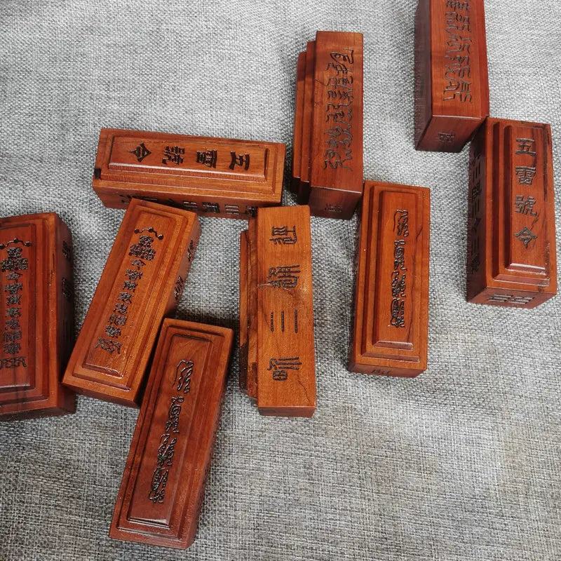 Taoist supplies, lightning stroke jujube wood, five thunder orders, Sanqing jia'an hall, Jingtang wood, zhentan wood, zhenchi