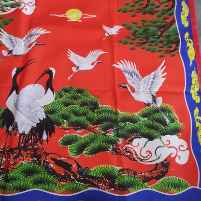 Taoist supplies, silk print, Taoist nature, pine and crane tablecloth, Taoist ritual, exquisite altar cloth