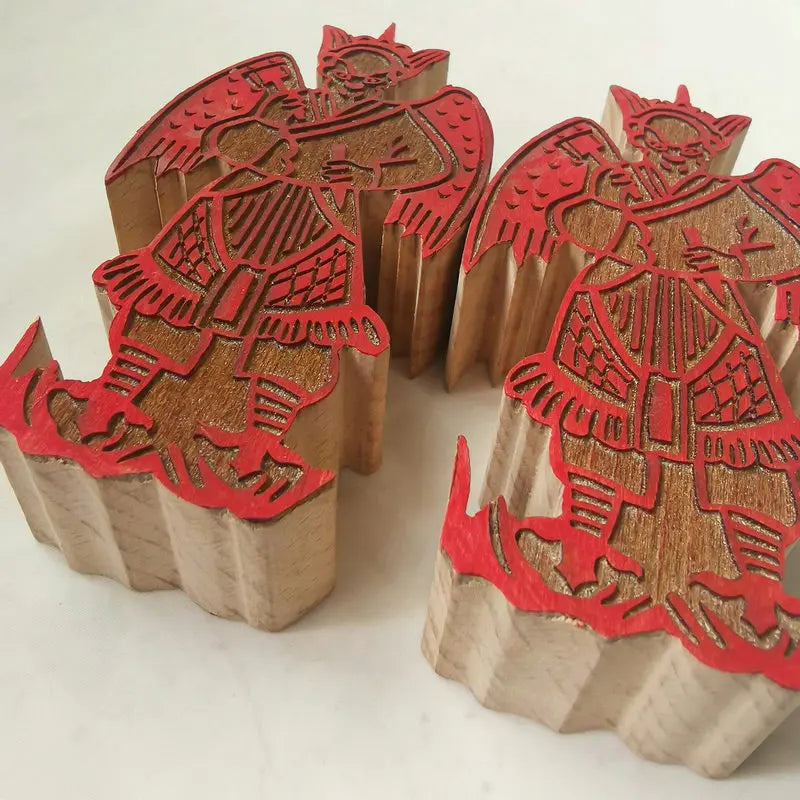 Taoist supplies, three-dimensional Lei Zhenzi statue, solid wood carving, Emperor's order, Lei Zhenzi statue seal