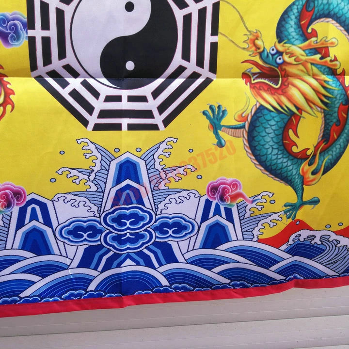 Taoist table enclosure, embroidery, Taoist hall supplies, Taoist table cloth, dragon and Phoenix table enclosure -- Wanfa zongta