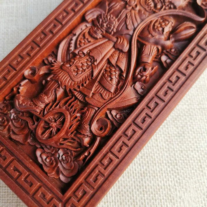 Taoist token, lightning date wood, Taoist magic weapon, relief Wang Lingguan, five thunder orders, date wood token