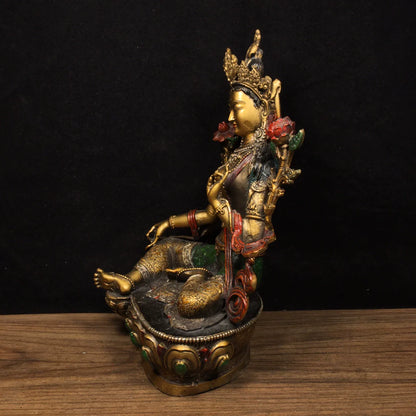 Tara AUSPICIOUS Tibetan Statue for Eliminating Negativity