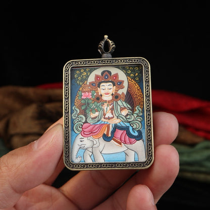 The ENLIGHTEMENT Thangka Pendant for Eliminating Ignorance