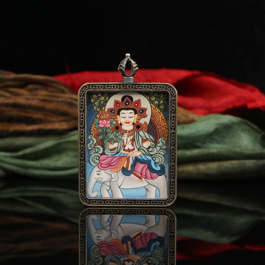 The ENLIGHTEMENT Thangka Pendant for Eliminating Ignorance