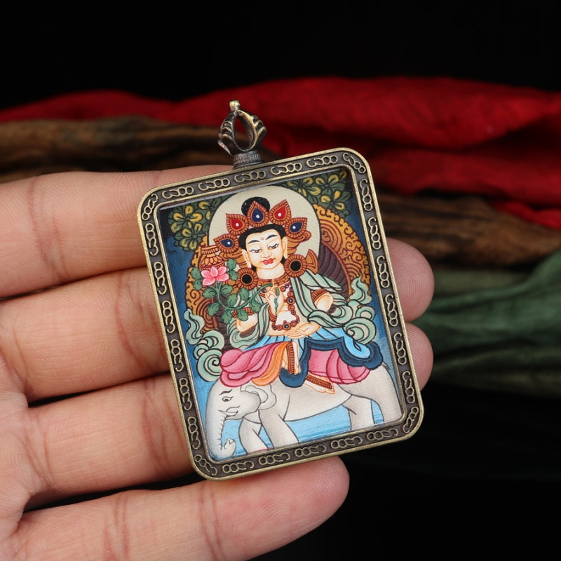 The ENLIGHTEMENT Thangka Pendant for Eliminating Ignorance