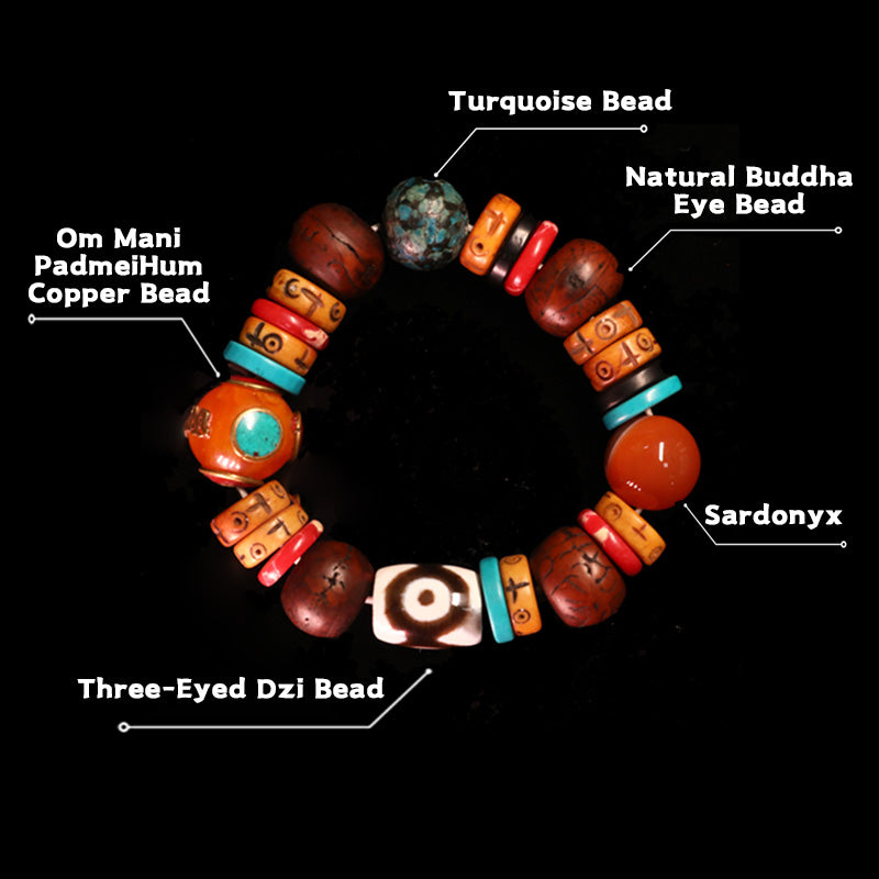 Protective Energy Tibetan Treasures Bracelet