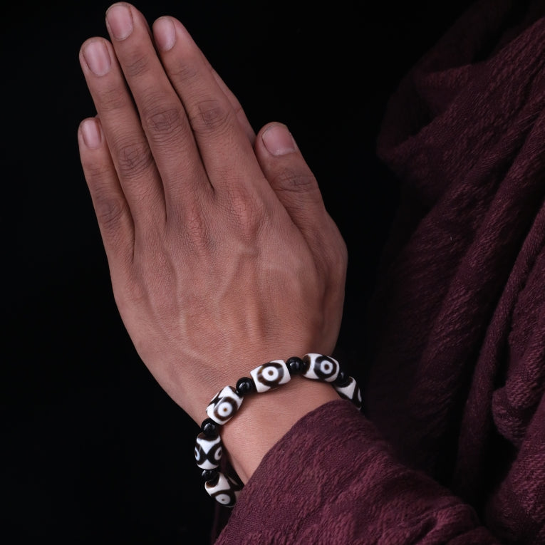 Protective Energy Dzi Tibetan Treasures Bracelet