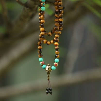 Wealth Energy Tiger's Eye Necklace