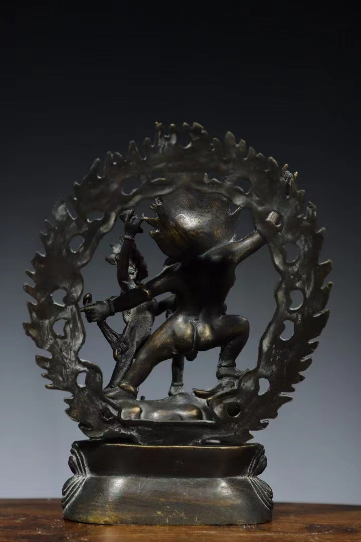 Vajrasatva GOOD KARMA Tibetan Bronze Statue for Eliminating Sin