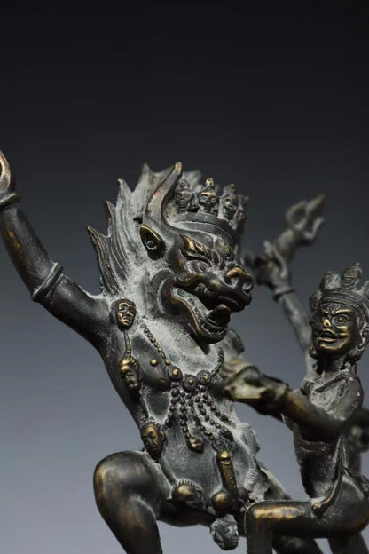 Vajrasatva GOOD KARMA Tibetan Bronze Statue for Eliminating Sin