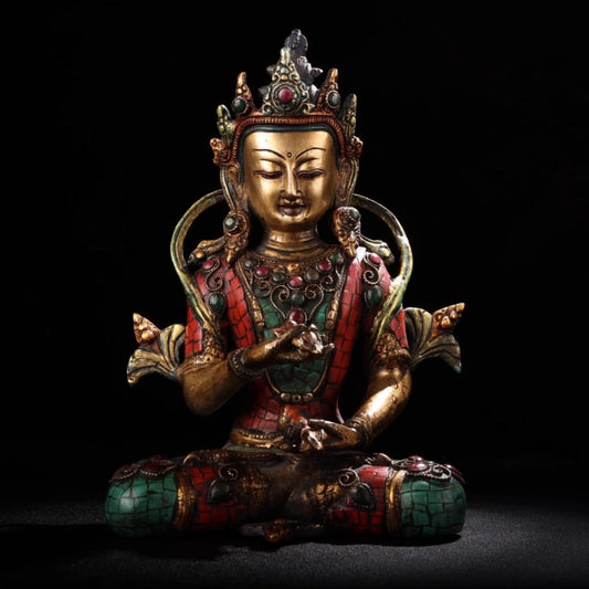 Vajrasatva GOOD KARMA Tibetan Statue for Eliminating Sin