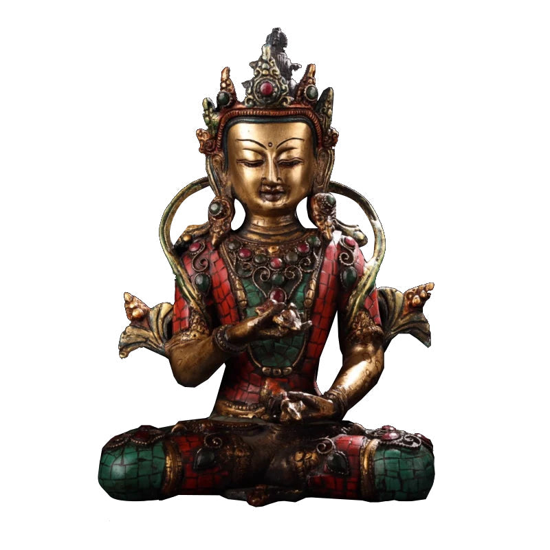 Vajrasatva GOOD KARMA Tibetan Statue for Eliminating Sin