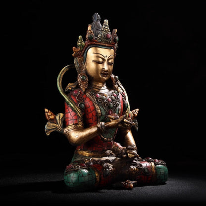 Vajrasatva GOOD KARMA Tibetan Statue for Eliminating Sin