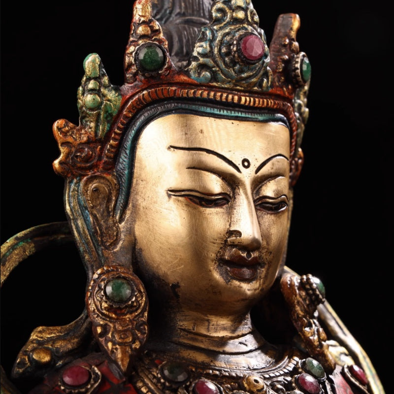 Vajrasatva GOOD KARMA Tibetan Statue for Eliminating Sin