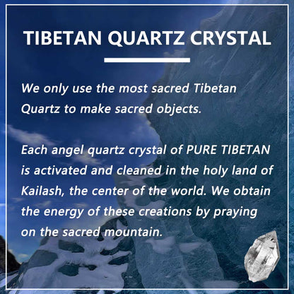 Tibetan White Quartz Crystal Energy Protection Healing