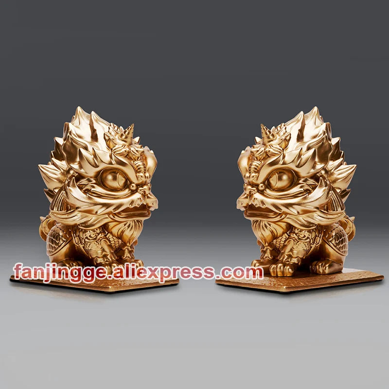 WuJiang Lion Dance Ornaments Housewarming Opening Cashier Front Desk Gifts Feng Shui Home Accessories Decoration Tea Room