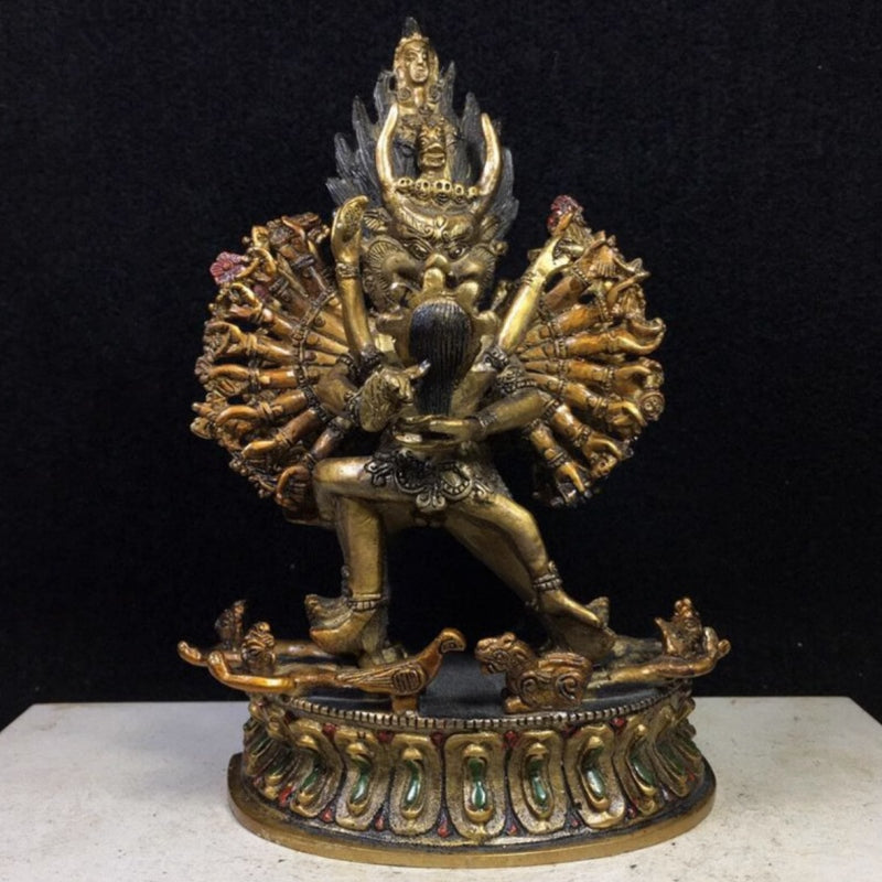 Yamantaka IMMORTAL Tibetan Statue for Eliminating Senescence