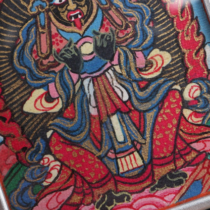 Zhajilamu (Shakyamuni Buddha) Tibetan Thangka Pendant Full-length Image