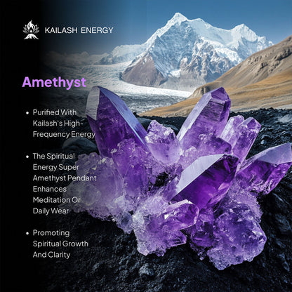 Spiritual Energy Super 7 Amethyst Pendants