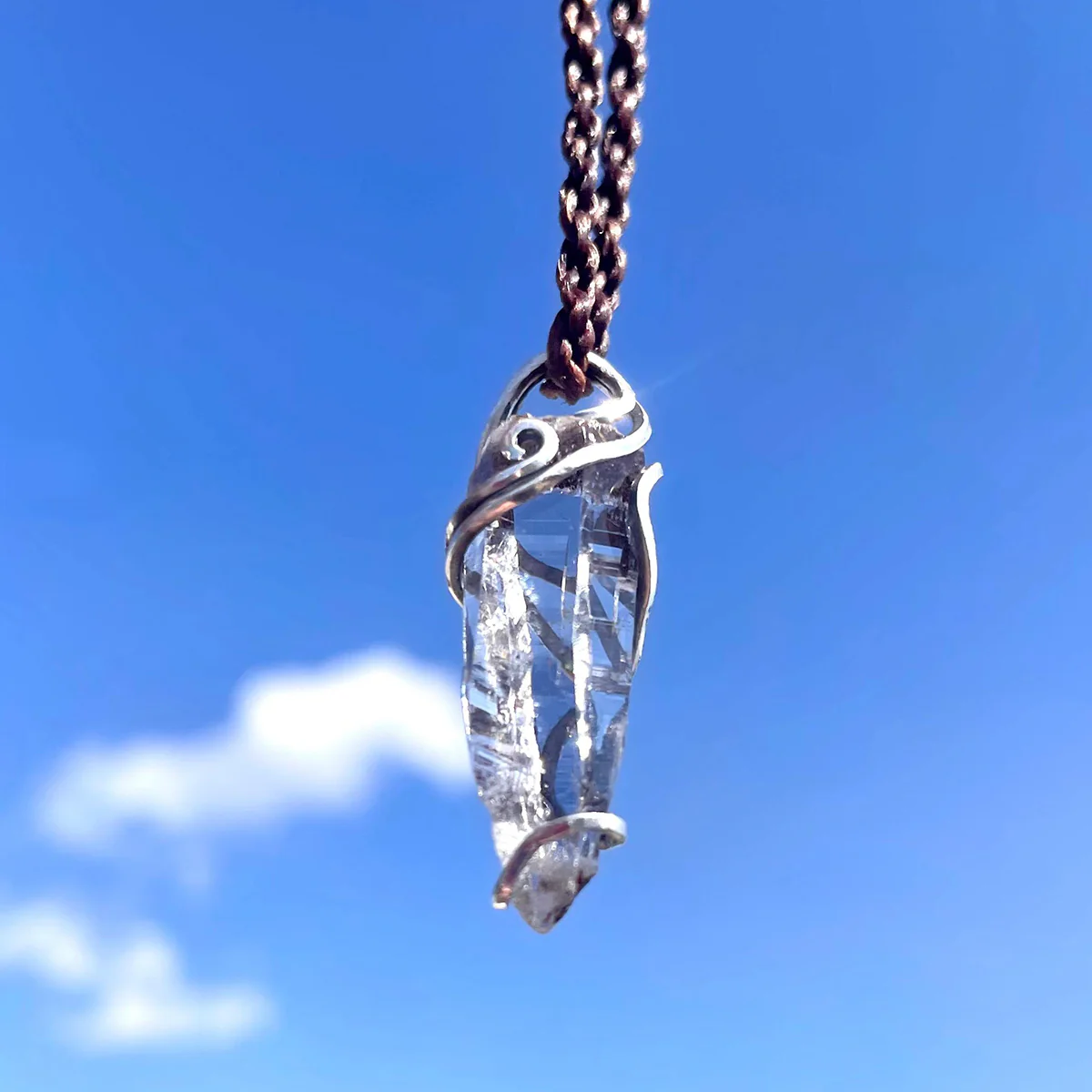 Purity Energy Clear Quartz Silver Pendants