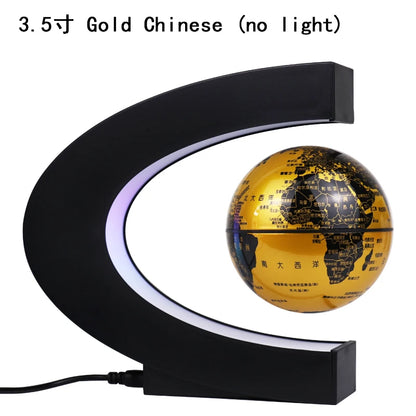 illuminating school teaching supplies suspension anti-gravity earth magnetic levitation globe World Map home desk decoration