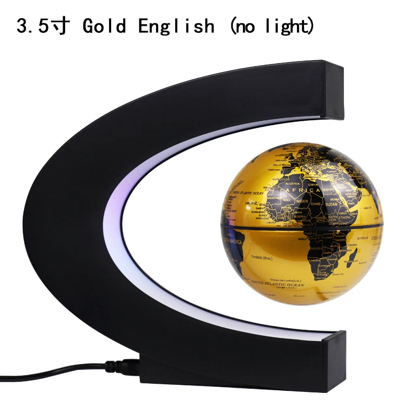 illuminating school teaching supplies suspension anti-gravity earth magnetic levitation globe World Map home desk decoration