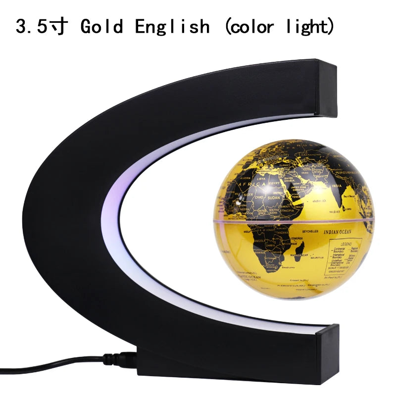 illuminating school teaching supplies suspension anti-gravity earth magnetic levitation globe World Map home desk decoration