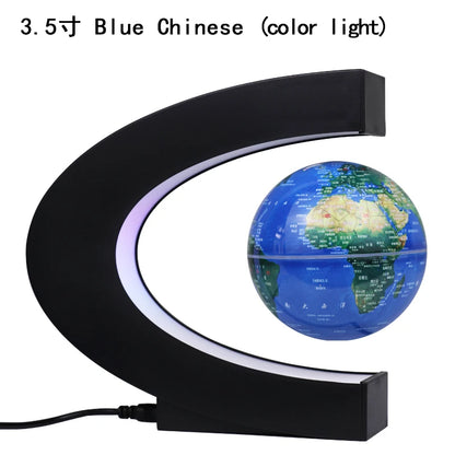 illuminating school teaching supplies suspension anti-gravity earth magnetic levitation globe World Map home desk decoration