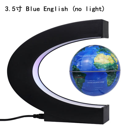 illuminating school teaching supplies suspension anti-gravity earth magnetic levitation globe World Map home desk decoration