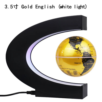 illuminating school teaching supplies suspension anti-gravity earth magnetic levitation globe World Map home desk decoration