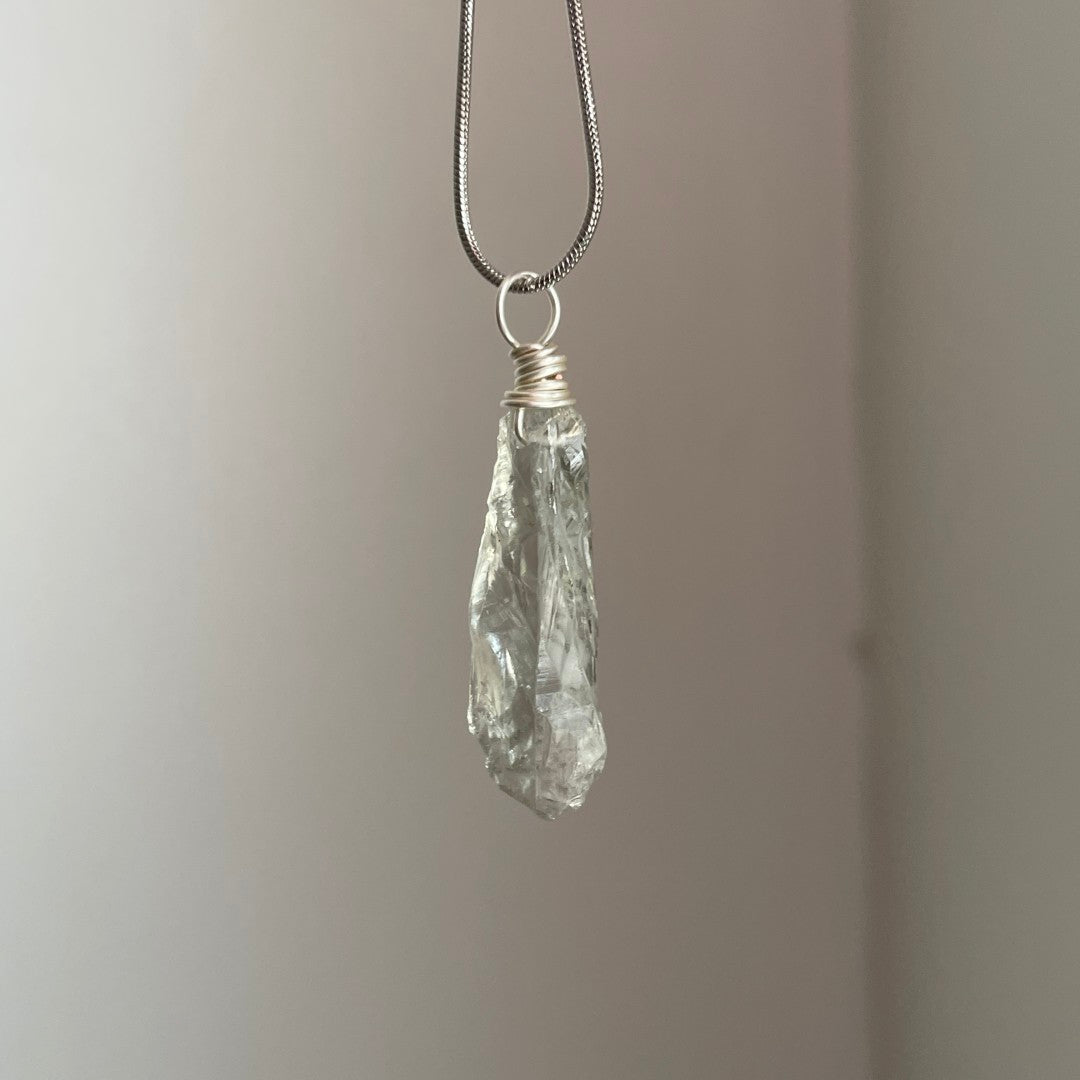 Purity Energy Crystal Quartz Cupronickel Pendants